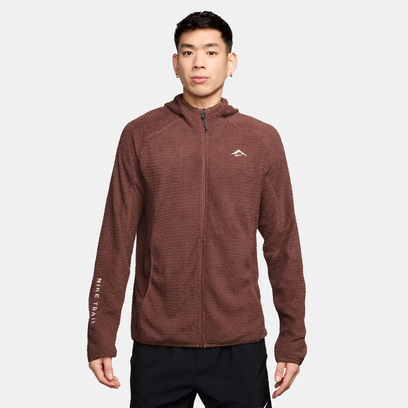 Nike Brown Men's Trail Dri-FIT Fleece Running Jacket for Men | Best Price UAE